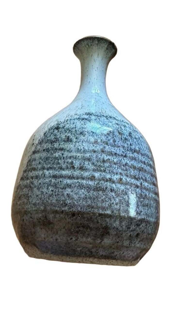 Gary Eagan Spring Street Pottery Studio Art Vase Speckled Glaze